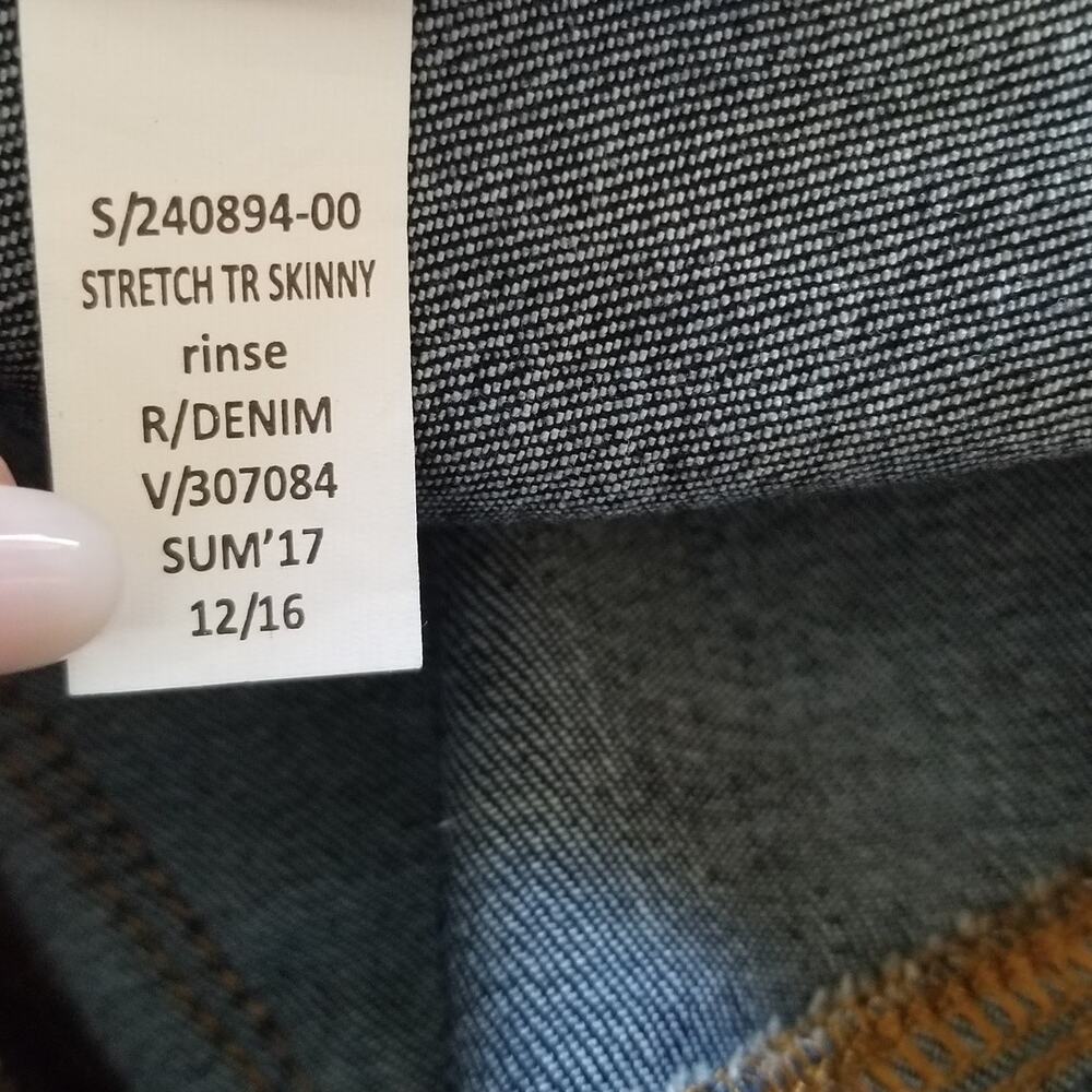 GAP 1969 TRUE SKINNY Jeans Stretch Indigo Mid Rise 240894-00 - Size 29 Short - Picture 9 of 11
